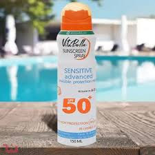 اسپری ضد افتاب spf50 ویتابلا ایتالیا مناسب انواع پوست های آقایان و بانوان